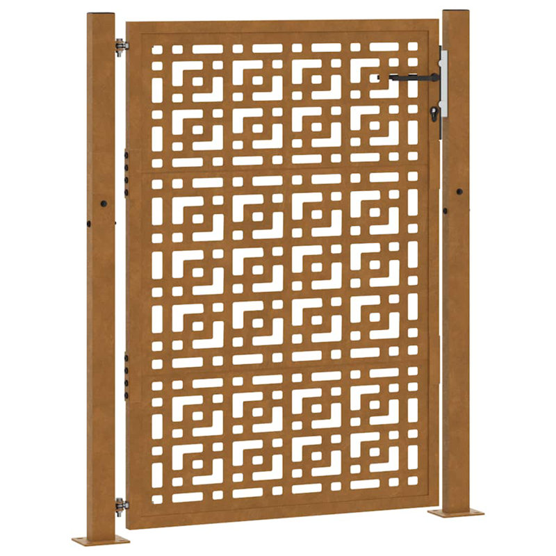 Weathering Steel Gate, Rusty, 105 x 130 cm