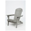 Chaise Adirondack pliante en bois de cèdre massif gaufré l 28 po x P 31 po x H 36 po Droad (ensemble de 2)