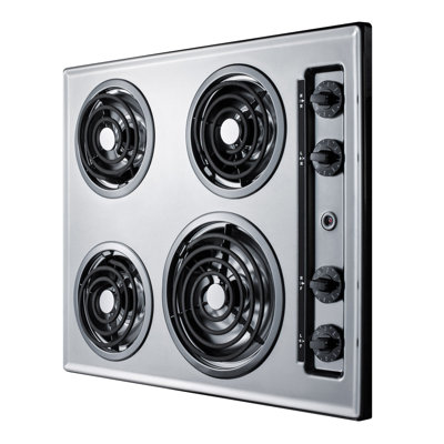 Summit Appliance 24" Chrome Electric Cooktop