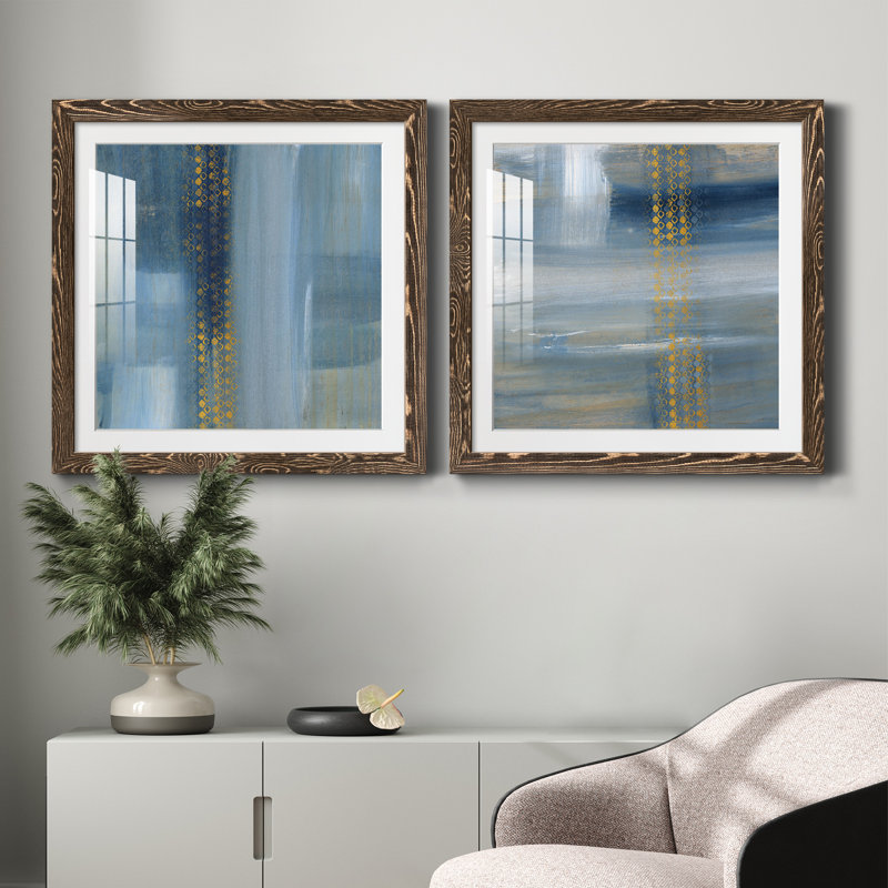 Touching the Sky I - ensemble de 2 cadres photo, H 31,5 po x l 63 po x P 1,5 po, Papier, cadre noyer