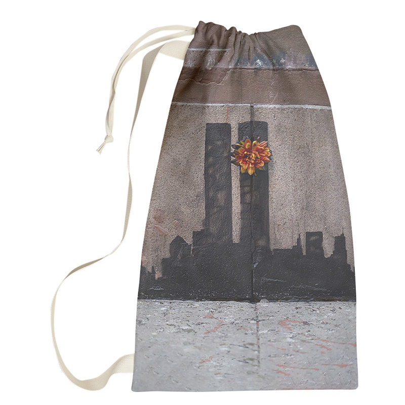 Fabric Laundry Bag with Handles, Small (29" H x 18" W x 1" D)