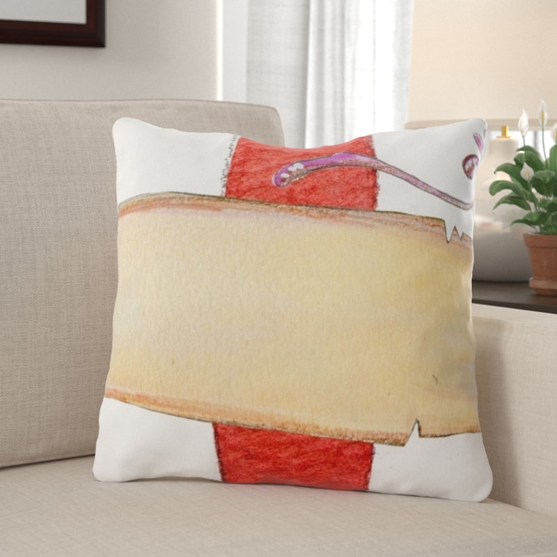 Housse et insert de coussin carré Cruce, Microsuède, Intérieur 