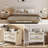 Rattan Nightstand Set of 2, Bedside Table with Type-C Charging Station - 2 Drawer Space, Boho End Table Side Table-995805406-995675232