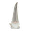 Ensemble de deux sculptures de table gnome debout en  cuite gris et beige