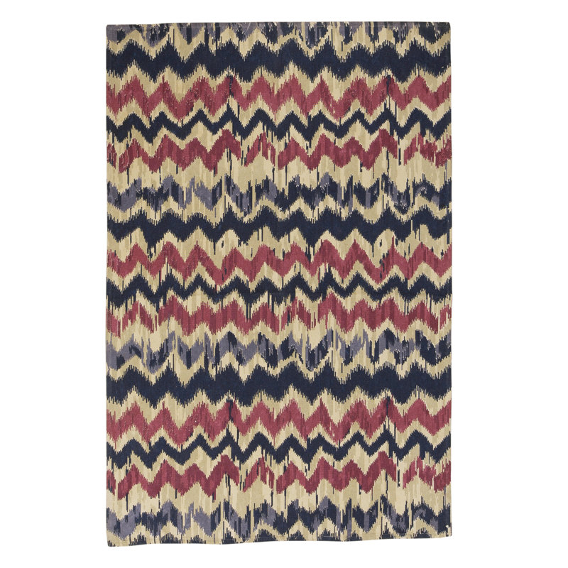 Flatweave Wool Area Rug in Multi