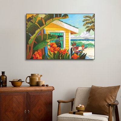 Reproduction d'art sur toile en métal «Ste Cottage» par Robin Wethe Altman