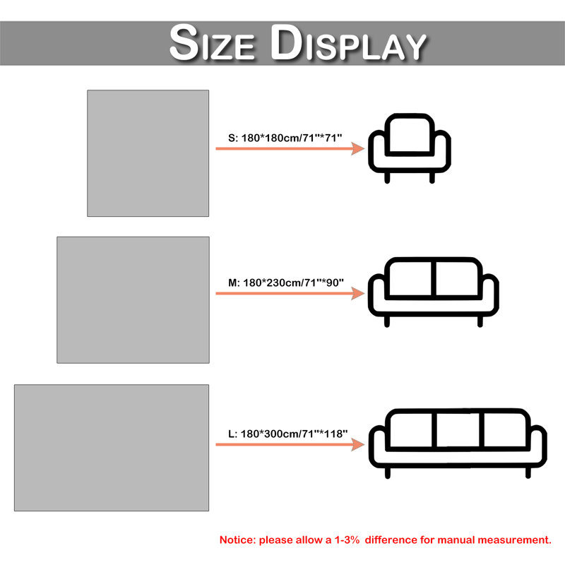 Box Cushion Slipcover, 71" H x 90" W, Khaki Faux Fur