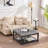 35" Square Velvet Tufted Cocktail Ottoman Coffee Table - Upholstered Storage Ottoman-933831971