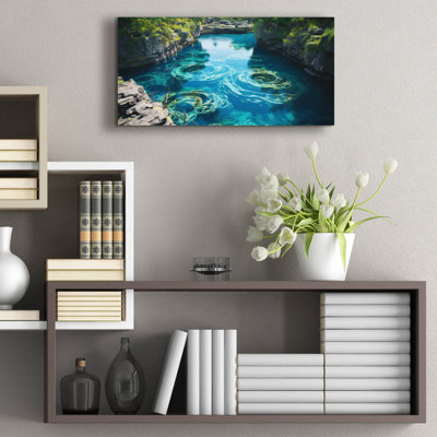 Art mural en verre acrylique Latitude Run® «Lagoon» par r3darch0n