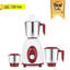 Moulin à mélanger indien Bajaj Classic, 600 W, pots en acier inoxydable - Moulin à mélanger indien, moulin à épices et à café 110 V pour utilisation au Canada et aux États-Unis