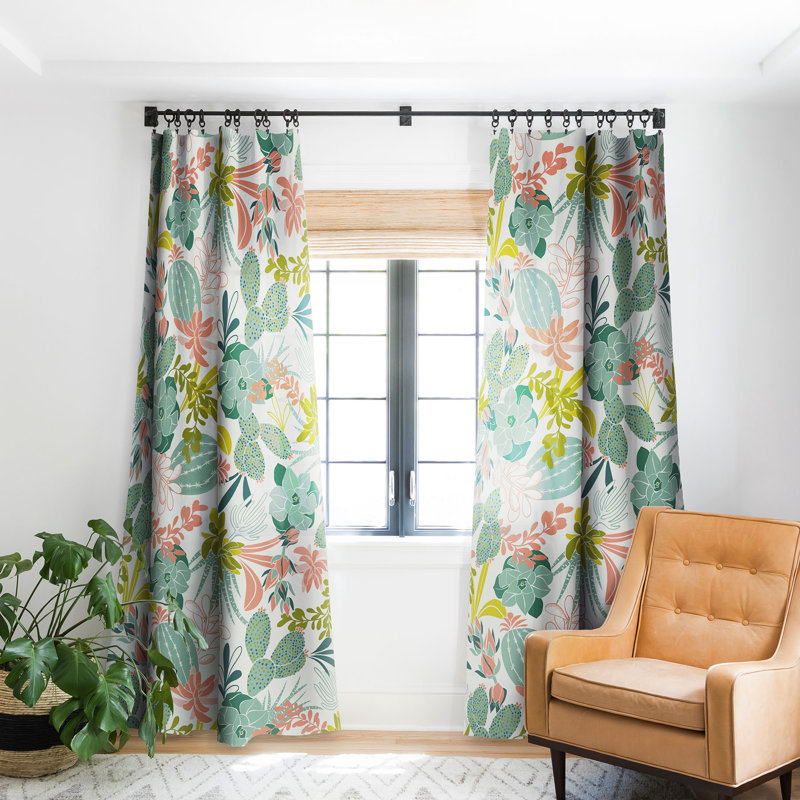 Jackasal Blackout Curtain Pair, 50" W x 84" L