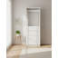 Garde-robe en bois blanc 32 po avec deux tringles Prosper