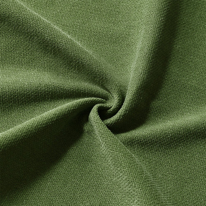 Canapé modulaire vert en coton et lin, 29.53" H x 91.34" W x 38.58" D, 3
