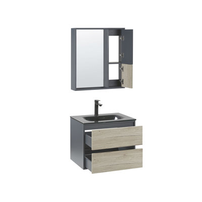 Abdul-Muizz 600mm Single Bathroom Vanity with Integrated Ceramic Basin