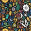 Tapis de bain à motif floral-1966388056-2054511585