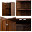 Armoire garde-manger de 71 po de hauteur - rangement polyvalent avec tablettes réglables-1532036624