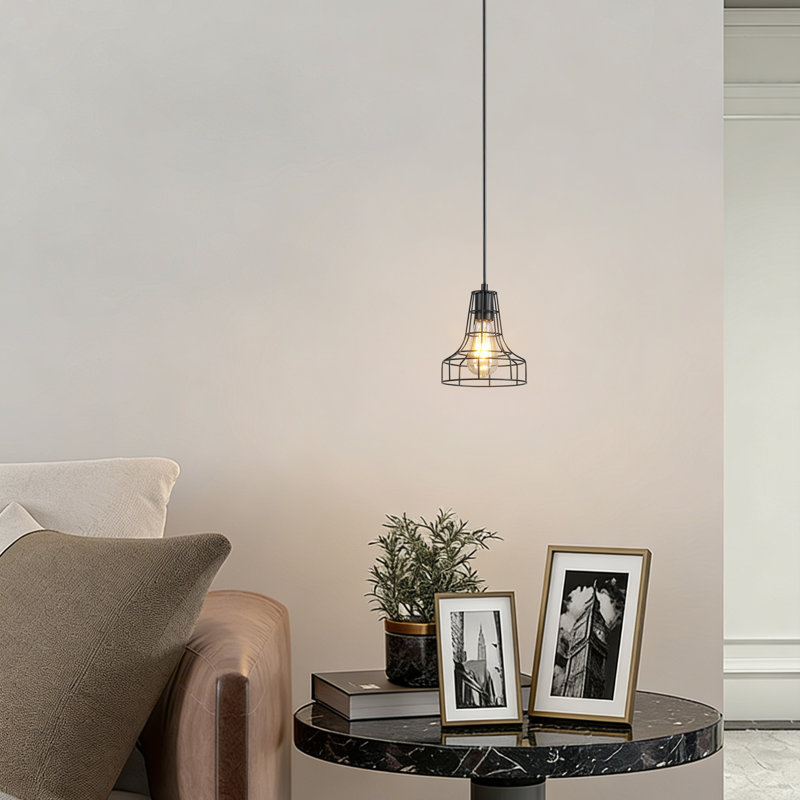 Luminaire suspendu 1 lumière noir à 1 lumière