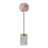 Calume Decorative Sculpture Metal Marble Stone Accent With Clustered Crystal-Inspired Form On Sleek Metallic Rod And Cubic Base For Modern Stylish Display Or Versatile Interior-1321226167