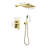 10 Inch Shower Head Bathroom Luxury Rain Mixer Shower Complete Combo Set Wall Mounted-126618618