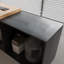 Bureau de direction rectangulaire brun en bois massif et acrylique-1445330030-1445330028
