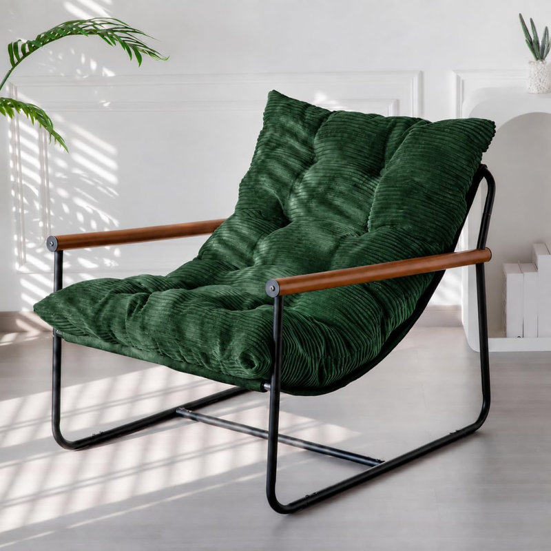 Fauteuil en bois, Vert