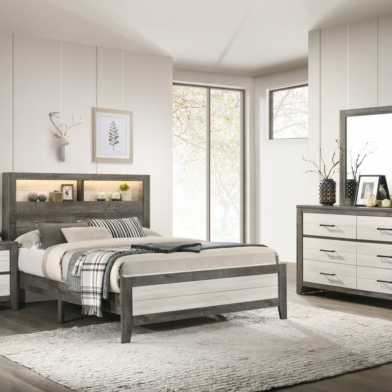 Commode 1 pièce commode à deux tons avec tiroirs de rangement pratiques