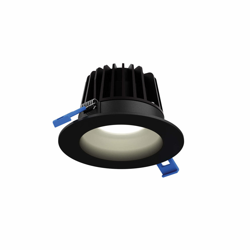 Panneau lumineux DEL rond 6 po, Noir