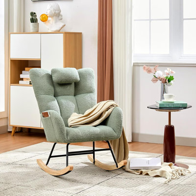 Fauteuil à bascule rembourré et rembourré Nursery Teddy