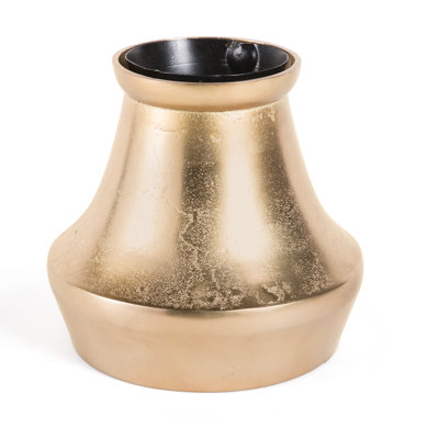 Vase de table en métal 9' gold Aelia