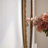 Iron Art Oval Mirror,Bathroom Mirror, makeup Mirror,40'Hx26'L,Metal Frame-1227787619