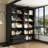 78.7'' H X 63'' W 2-Drawer Bookcase With Glass Doors And LED Light-1062710918