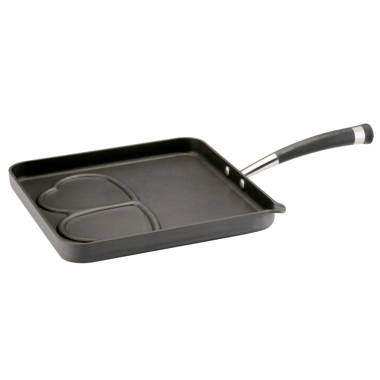 KitchenAid 11.25 in. Hard Anodized Aluminum Induction Grill Pan Black 80126  - The Home Depot