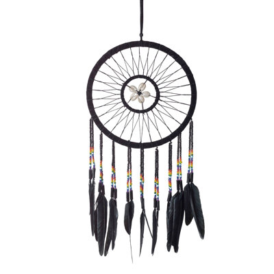 Capteur de rêves avec coquillages, style chaman