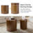 Dennis 20.5" Tall Modern OAK Veneer Nested Drum End Table (Set of 2)-2488877