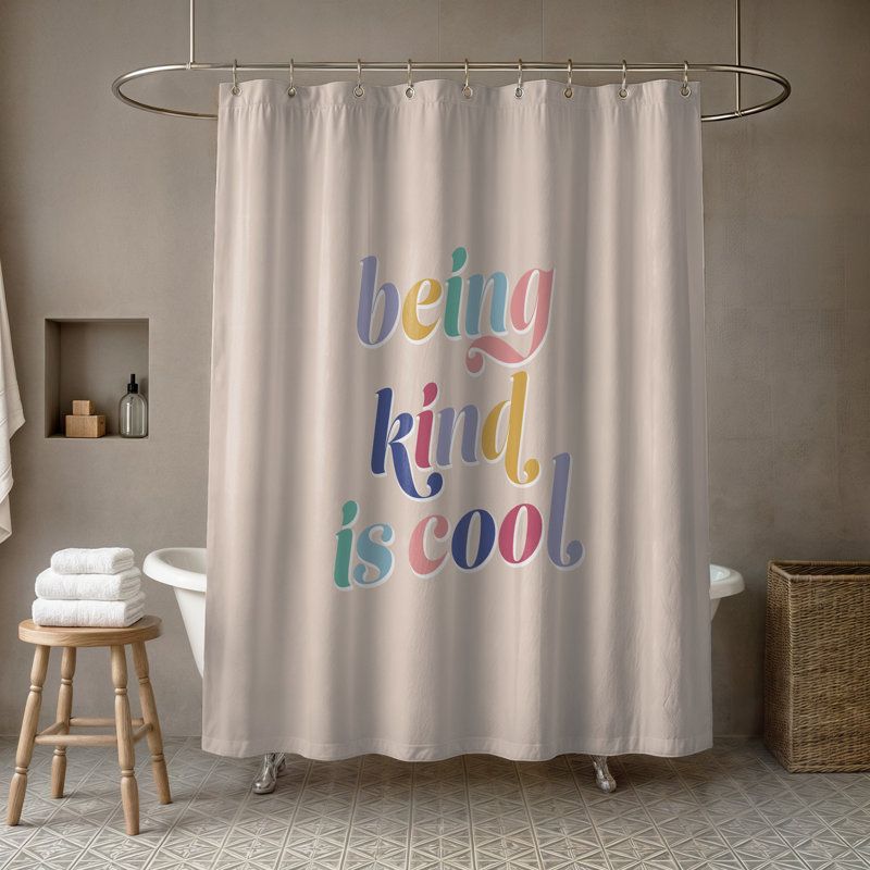 Rideau de douche Being Kind is Cool 71 x 74
