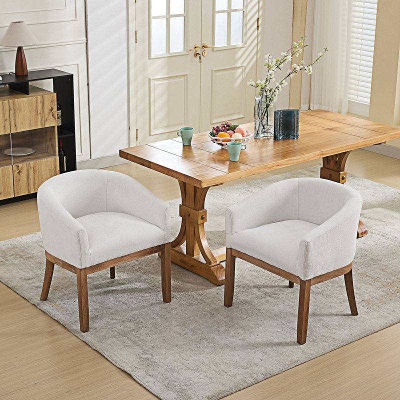 Chaise d'appoint rembourrée, Beige