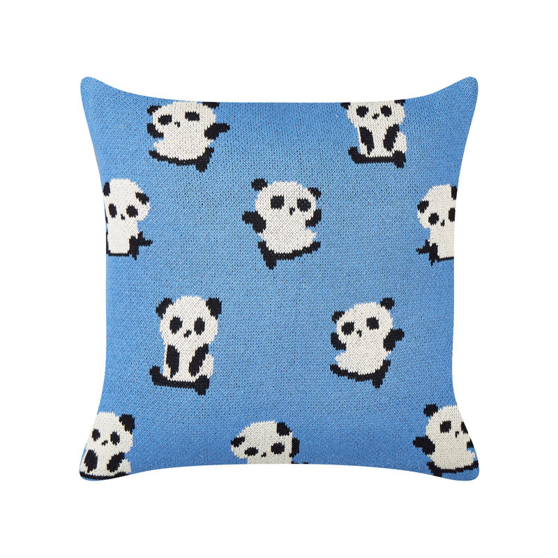 Benefiel Square Throw Cushion, Blue