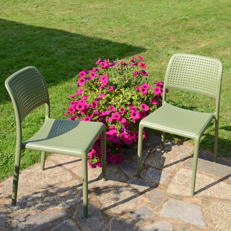 Dululu Stacking Patio Dining Side Chair