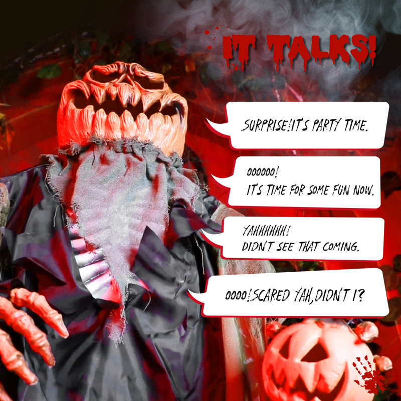 Citrouille d'Halloween 7 pi