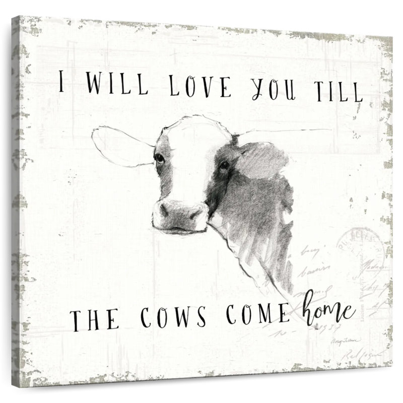 Crowle Love Till Cows Come Home, H 36 po x l 36 po