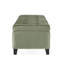 Repose-pieds rectangulaire en velours avec repose-pieds