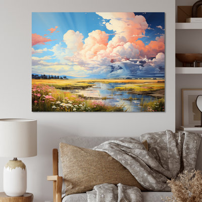 " Sky Infinite Azure In Prairies "