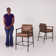 Atik Upholstered Counter Stool with Metal Frame