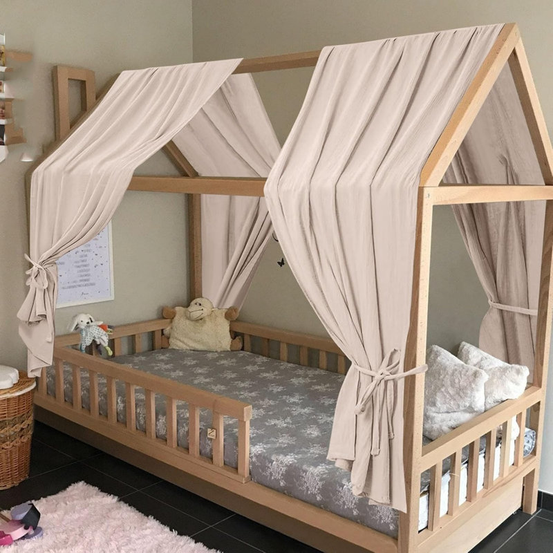 ARLINENS Cotton Bed Canopy