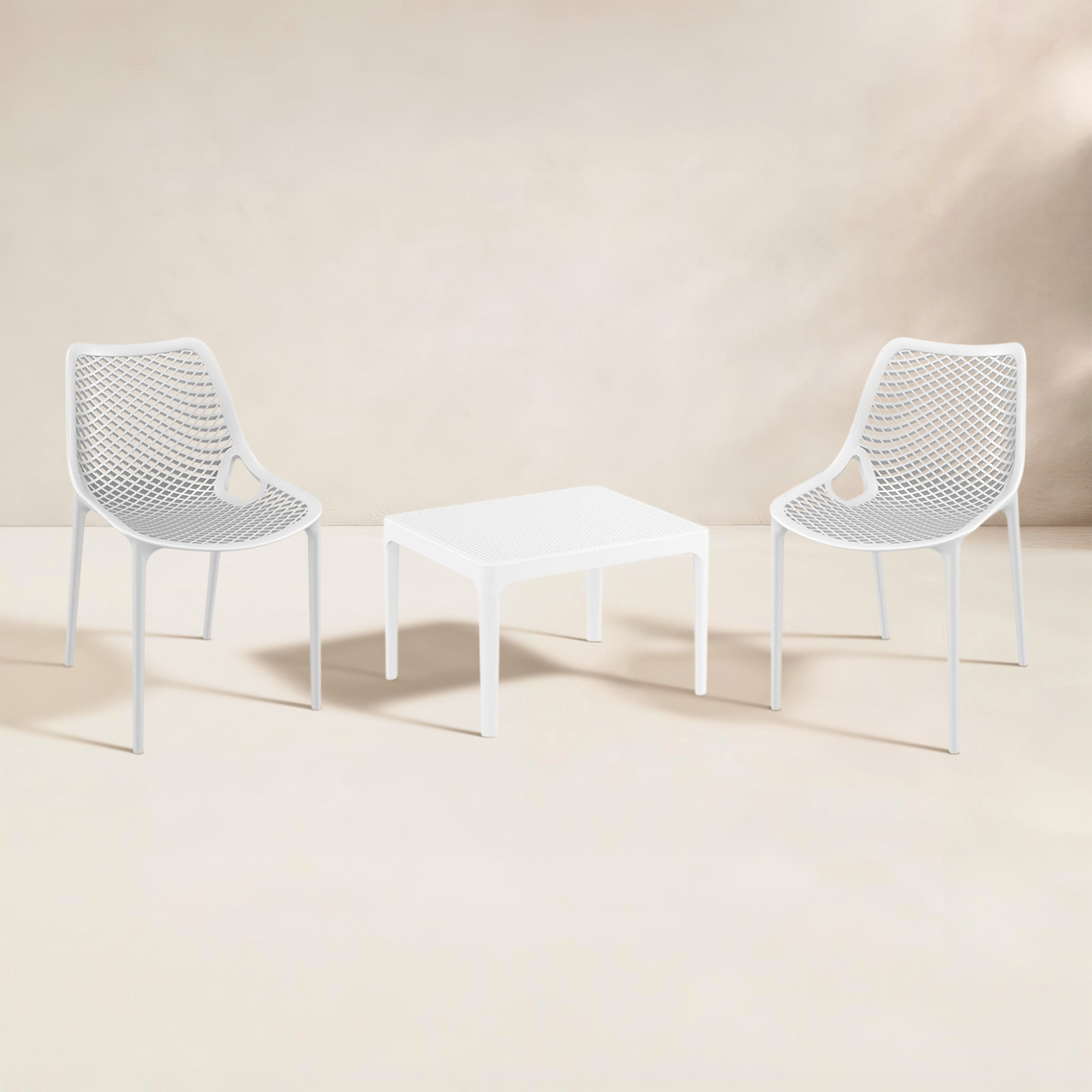 Farrah 2-Person Patio Seating Group, White