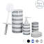 Harbour Housewares - Ceramic Bathroom Accessories Set - 4 Pieces-404085724