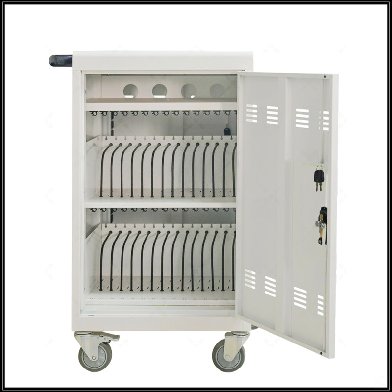 Chariot de chargement mobile et armoire pour tablettes 32 ordinateurs portables