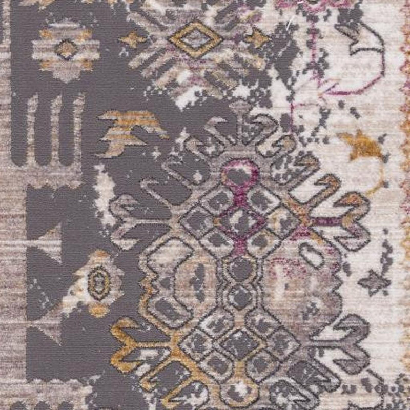 2' X 3' Gray Beige And Rust Southwestern Area Rug,  Rectangle 2' X 3'