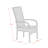 5 Piece Outdoor Patio Conversation Sets Includes a Rectangle Wicker Dining Table with Glass Top and 4 Balcony Backyard Armchair with Cushion, Natural Linen-1066648358