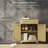 Modern Sideboard with Solid Rubber Wood Top, 2 Drawers, 2 Doors &amp; Adjustable Shelf | Natural Rattan | Wood | Dining Room-1145110604